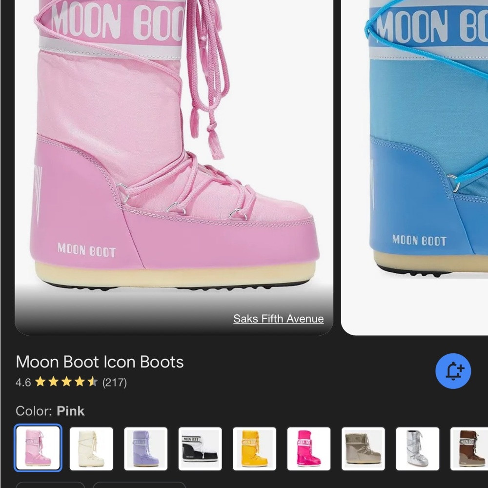 Pink Icon Moon Boots - Picture 7 of 10